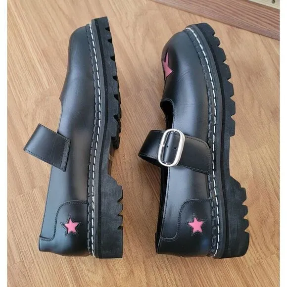 Vtg Demonia Star Mary Janes Shoes 11