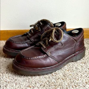 VTG Dr. Martens Doc England 8457 Moc Toe Chunky Sole Shoes Punk Grunge Y2K 90’s