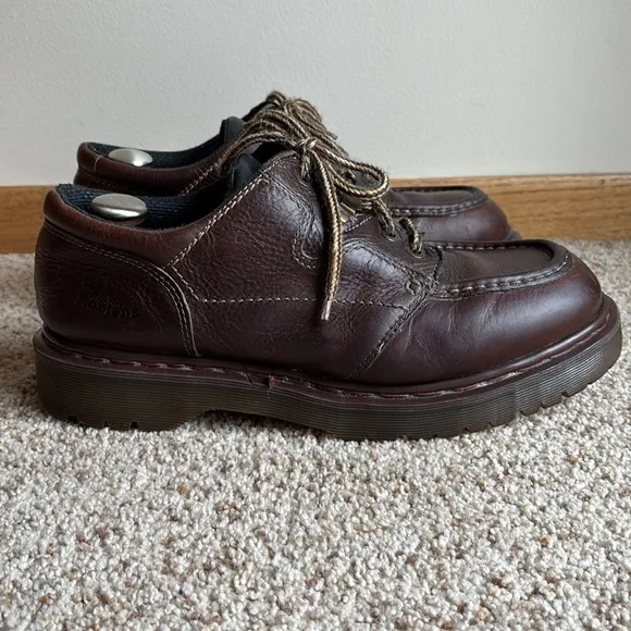 VTG Dr. Martens Doc England 8457 Moc Toe Chunky Sole Shoes Punk Grunge Y2K 90’s