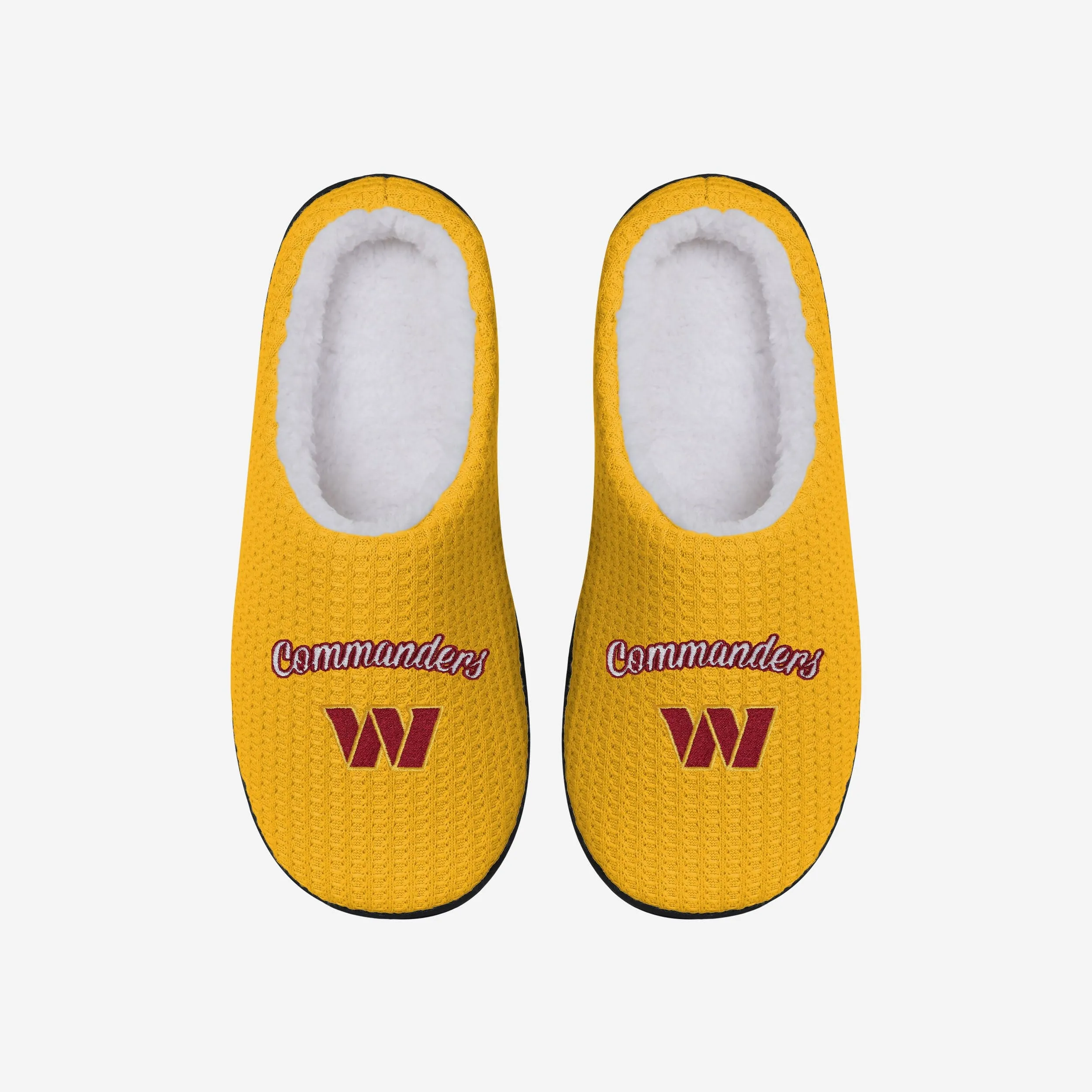 Washington Commanders Womens Sherpa Lined Memory Foam Slipper