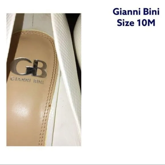 White platform Gianni Bini Heels