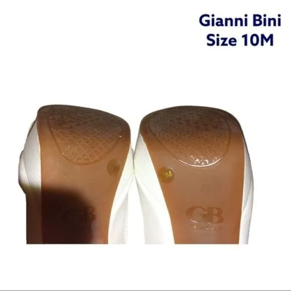 White platform Gianni Bini Heels