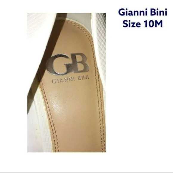 White platform Gianni Bini Heels