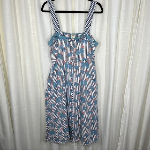 Wild Flowers butterfly fit n flare dress
