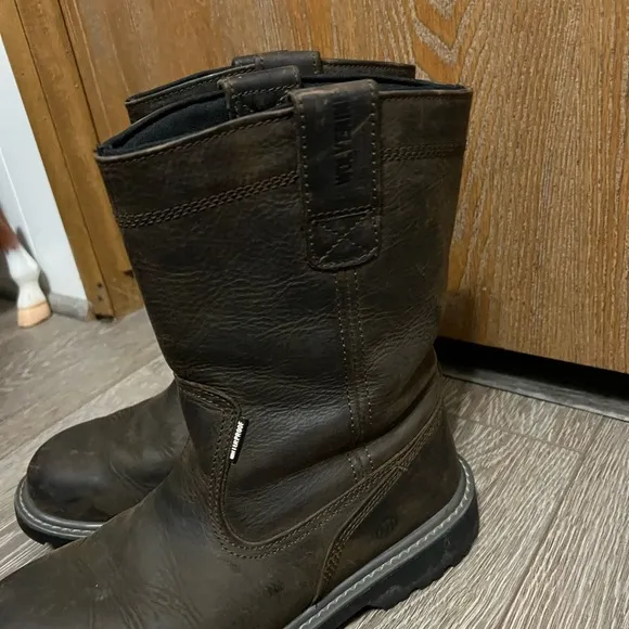 Wolverine Brown Leather Mid-Calf Boots