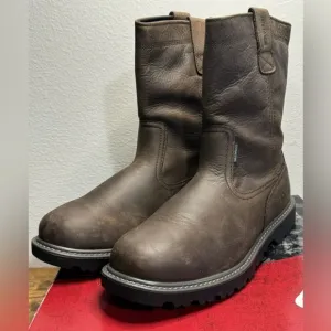 Wolverine Brown Leather Mid-Calf Boots