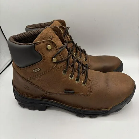 Wolverine Durbin Waterproof Steel Toe 6&quot; W05483 Mens Brown Work Boots Sz 11.5 M