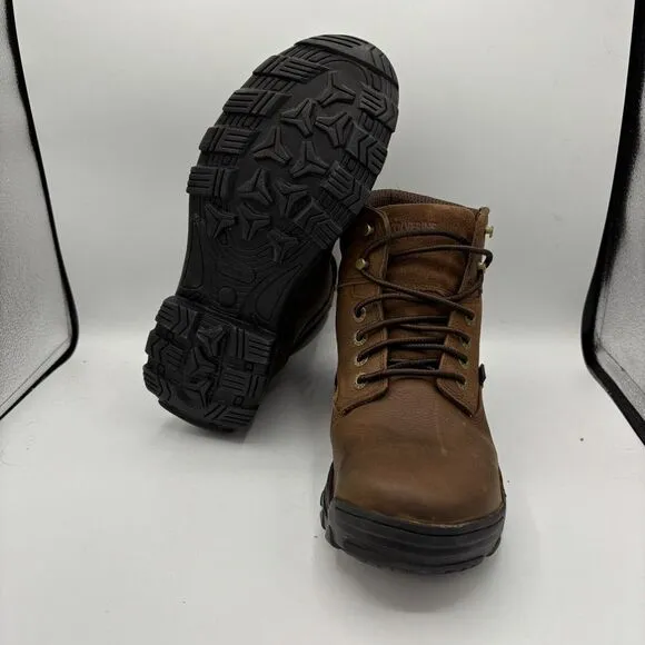 Wolverine Durbin Waterproof Steel Toe 6&quot; W05483 Mens Brown Work Boots Sz 11.5 M