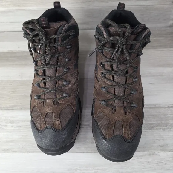 Wolverine Wilderness Brown Leather Laceup WP Hiking Boot Mens 11½EW