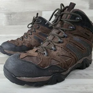 Wolverine Wilderness Brown Leather Laceup WP Hiking Boot Mens 11½EW