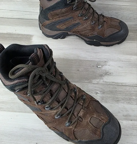 Wolverine Wilderness Brown Leather Laceup WP Hiking Boot Mens 11½EW