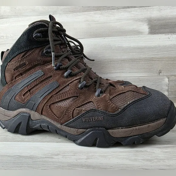 Wolverine Wilderness Brown Leather Laceup WP Hiking Boot Mens 11½EW