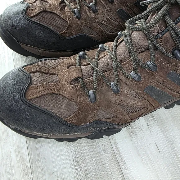 Wolverine Wilderness Brown Leather Laceup WP Hiking Boot Mens 11½EW