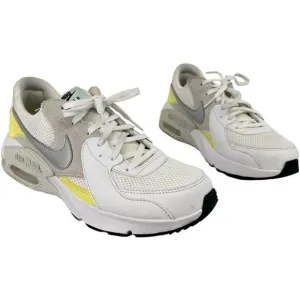 Women's 8.5 White/Platinum/Zitron Nike Air Max Excee Athletic Shoes CD5432-111