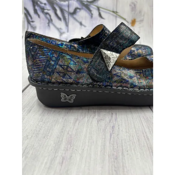 Women's Alegria Mary Janes Size 41 EU Blue Multi
