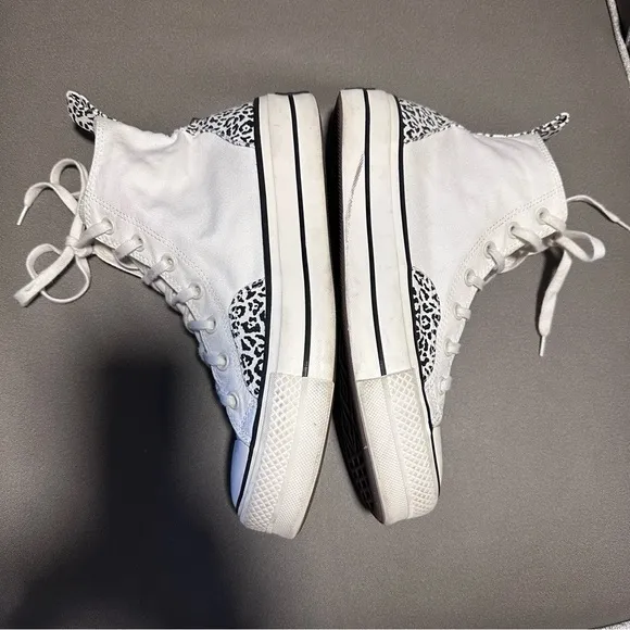 Womens Chuck Taylor All Star Lift Platform High Top 'Animalier' Leopard print