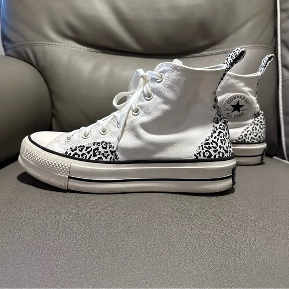 Womens Chuck Taylor All Star Lift Platform High Top 'Animalier' Leopard print