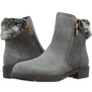 Women's Cole Haan Quinney Waterproof Ankle Boots Shoes Grey Zipper size 6.5B