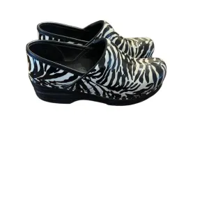 Women’s Dansko Zebra Print Patent Leather Shoes  Size 37 (6.5)