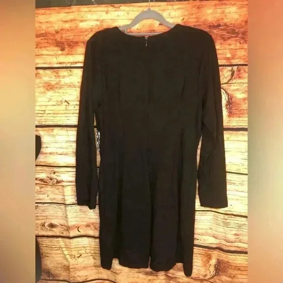 Women’s deep V embellished rhinestone dress with long sleeves