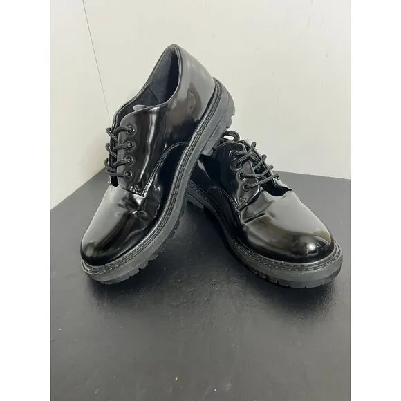 Womens Dunes Patent Leather Black Size 11 Shoes