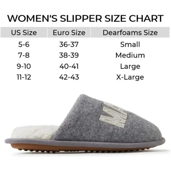 Women's Gifts For Mom Cute Cozy Mothers Day Mama Bear Slipper With Rubber Sole