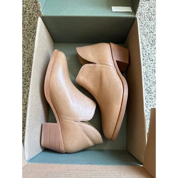 Women's Mia Everyday Ankle Bootie - color Almond - size 10 with 2” Heel