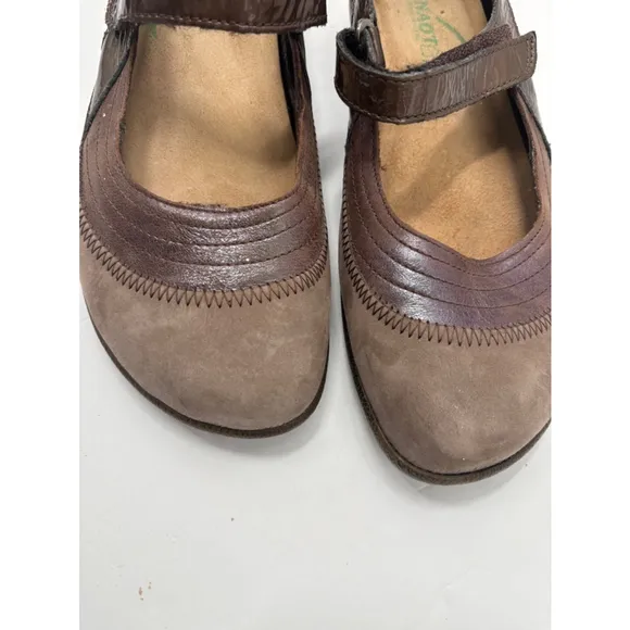 Women's Naot Mary Jane Shoes Size 39 (8.5-9) Brown Taupe