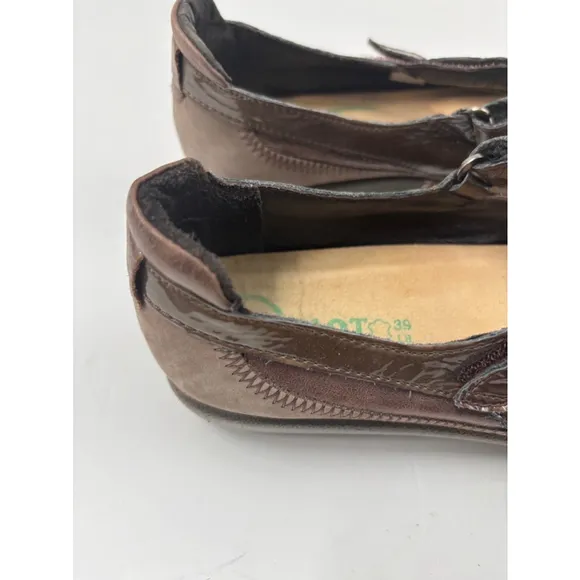 Women's Naot Mary Jane Shoes Size 39 (8.5-9) Brown Taupe