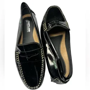 Women's Patricia Penny Loafer Driving Moc Black Patent 7.5, NEW