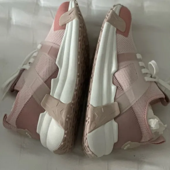 Women's Pink and White Sneakers