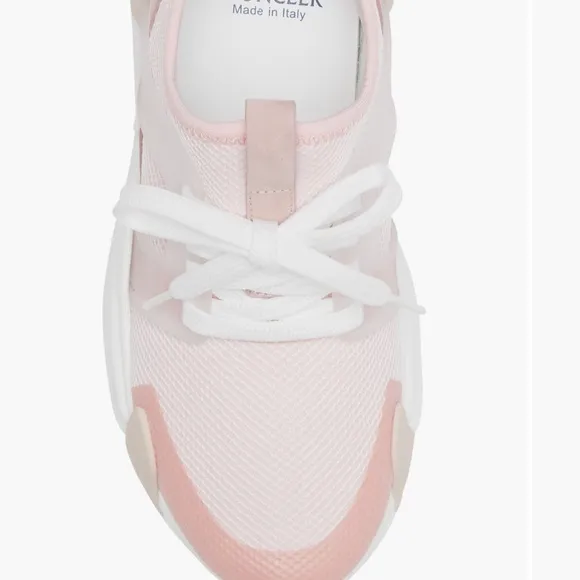 Women's Pink and White Sneakers