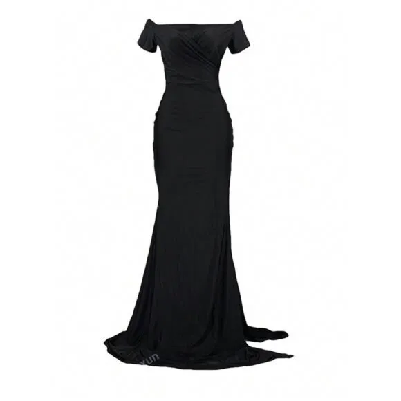 Women's Slim Fit Deep V-Neck Sexy Split Dress