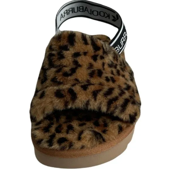 Women’s Slippers Size 7 Koolaburra FUZZ'N II CHEETAH Strappy Sandal