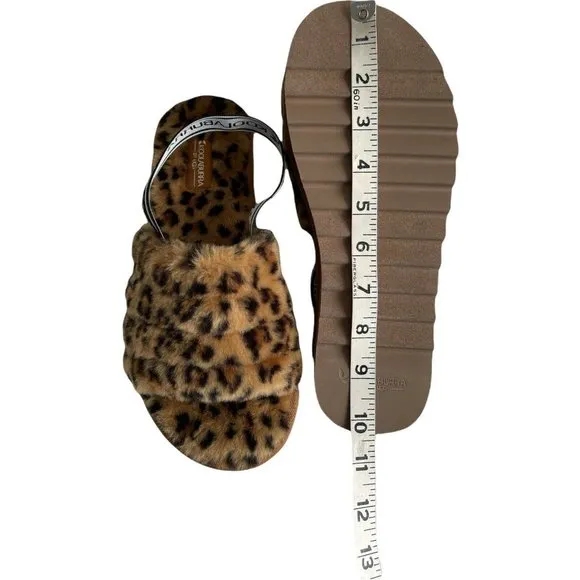 Women’s Slippers Size 8 Koolaburra FUZZ'N II CHEETAH Strappy Sandal