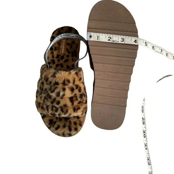 Women’s Slippers Size 8 Koolaburra FUZZ'N II CHEETAH Strappy Sandal