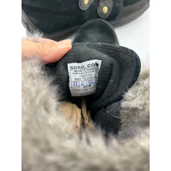 Women's Sorel Boots Black Size 8.5