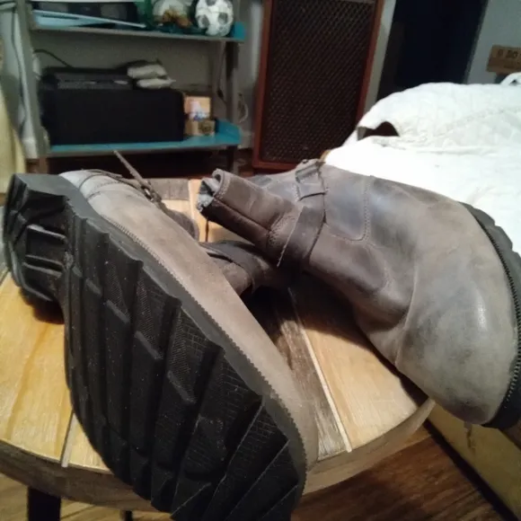 Women's Teva De La Vina Waterproof Leather Ankle Boots Size 11 Gray Nubuck