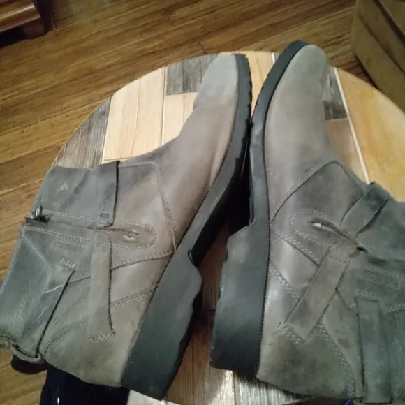 Women's Teva De La Vina Waterproof Leather Ankle Boots Size 11 Gray Nubuck