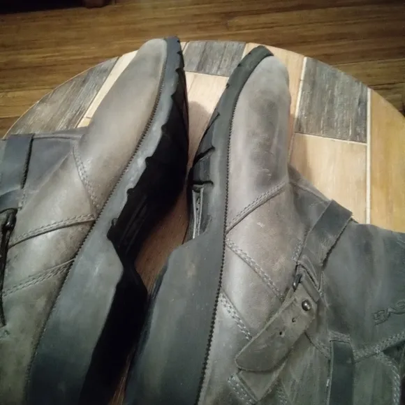 Women's Teva De La Vina Waterproof Leather Ankle Boots Size 11 Gray Nubuck