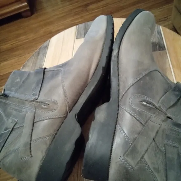 Women's Teva De La Vina Waterproof Leather Ankle Boots Size 11 Gray Nubuck