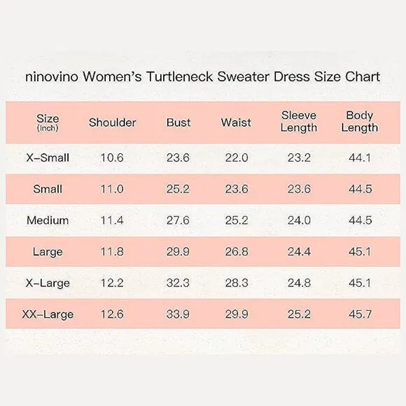 Women's Turtleneck Ribbed Knit Long Sleeve Slim Fit Sweater Dress Orange&amp;brown