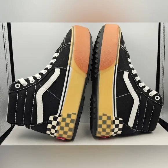 Women's Vans Sk8-Hi Stacked 'Checkerboard' Sneakers Size 7.5 Women