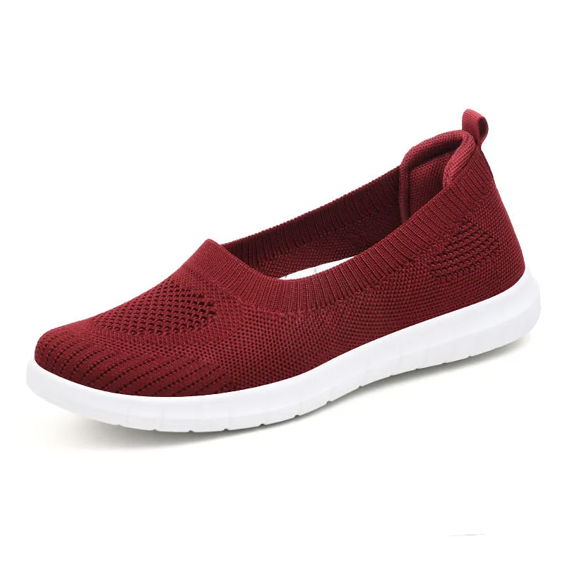Women's Walking Knit Flat Shoes