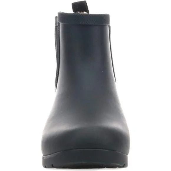 Women's Waterproof Plush Bootie Boots, Black