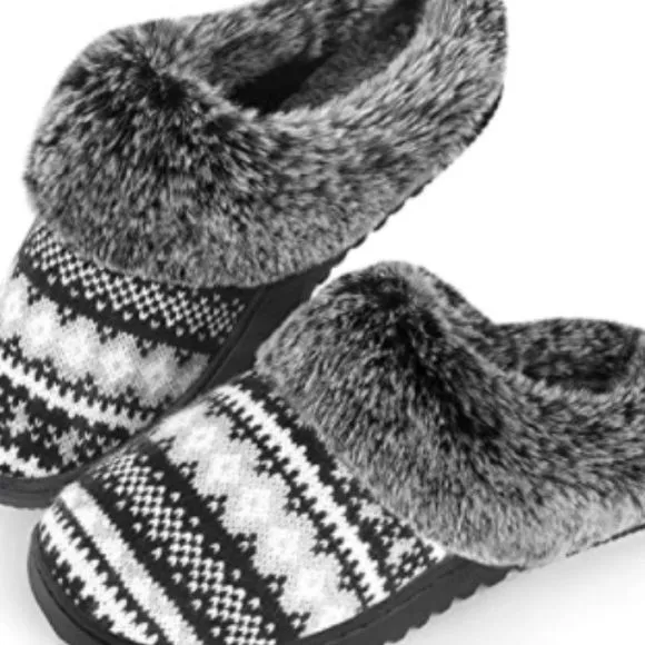 Women's Slippers Memory Foam Fuzzy Wool-Like Plush Fleece Slip-on House Shoes