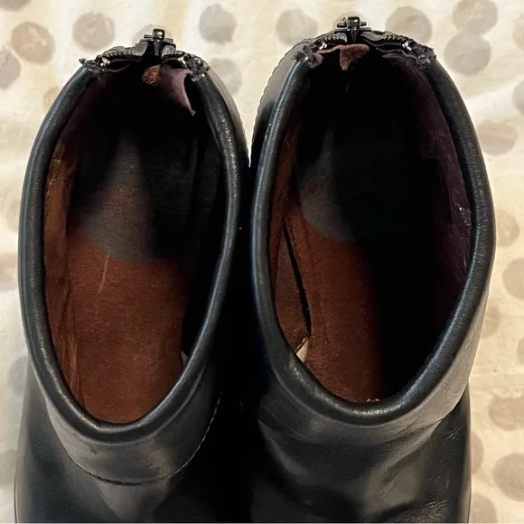 Wonders of Spain Black Comfort Round Toe Bootie Boots Size 36