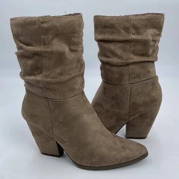 Worthington Udelle Porchini Mid Calf Suede Boots
