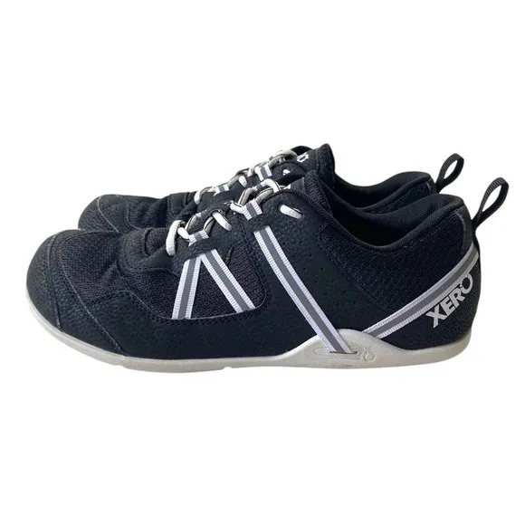 XERO 'Prio' Mens Shoes Running Barefoot Athletic Gym Black Lightweight Size 10