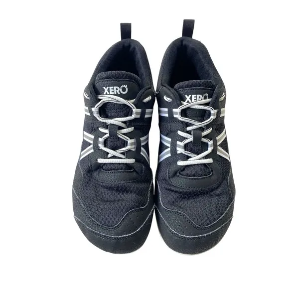 XERO 'Prio' Mens Shoes Running Barefoot Athletic Gym Black Lightweight Size 10